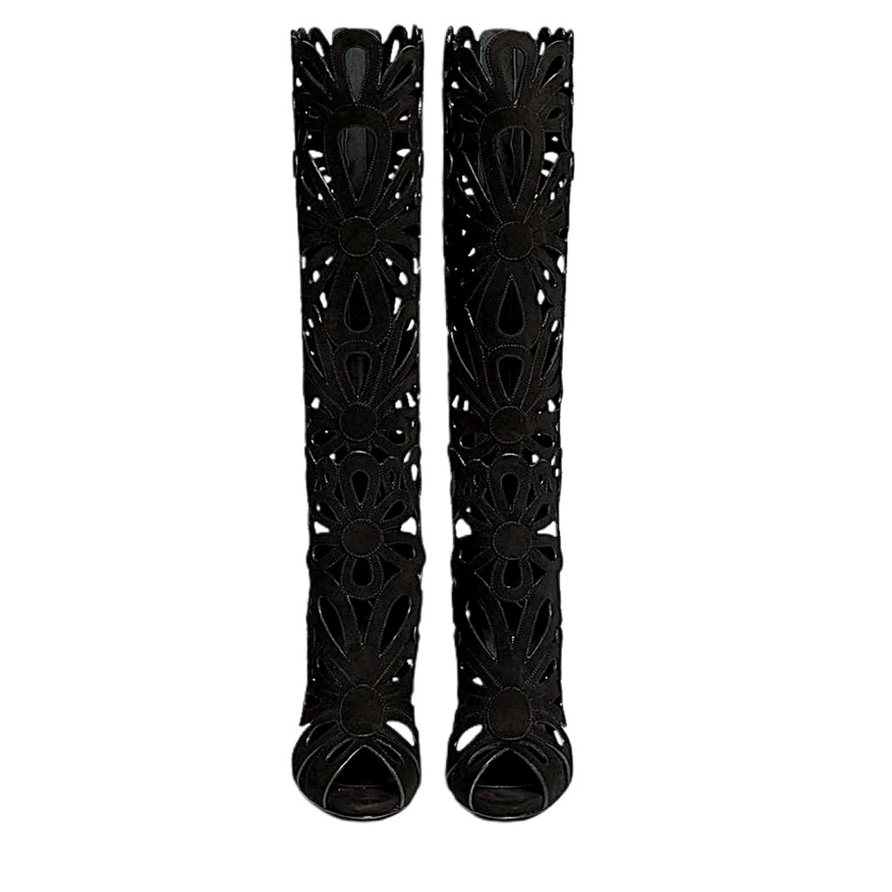 NWT Giuseppe Zanotti Coline Floral Cutout Boots - Picture 3 of 10